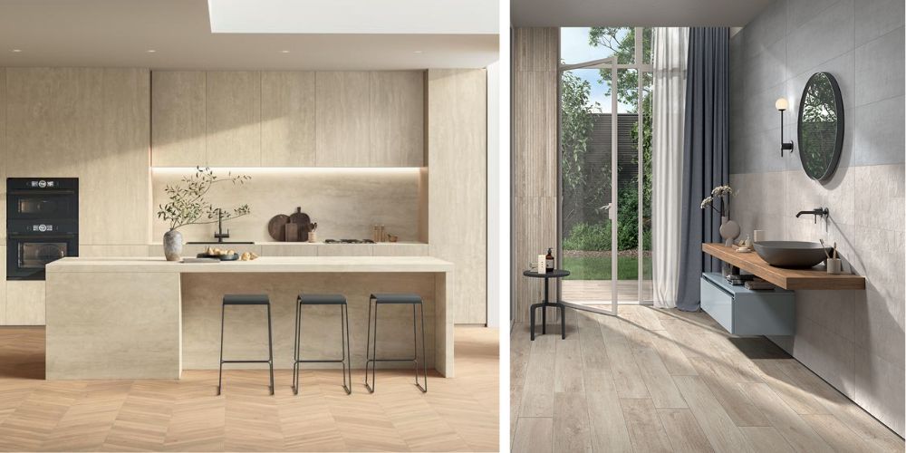 Grès imitation bois pour salles de bains et cuisines : conseils pratiques