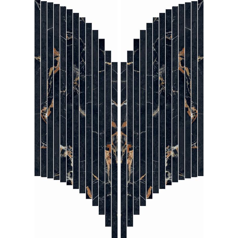 Mosaïque Abk Sensi Signoria Ventaglio Port Gold Lpp 28X60 - PF60009151