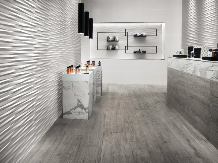 Atlas Concorde 3D Wall Design Blade White Matt 40X80 - 8DBW