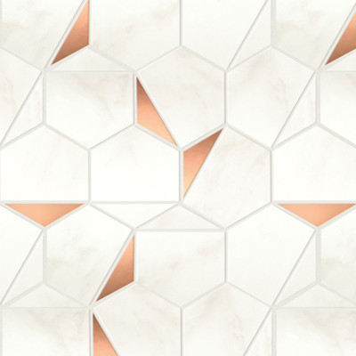 Mosaïque Atlas Concorde Marvel Shine Calacatta Delicato Gold Hex Shiny 25.1X29 - A4WT