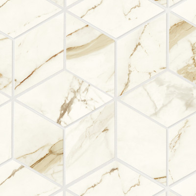 Mosaïque Atlas Concorde Marvel Shine Calacatta Imperiale Esagono Matt 30.5X35.2 - A42J