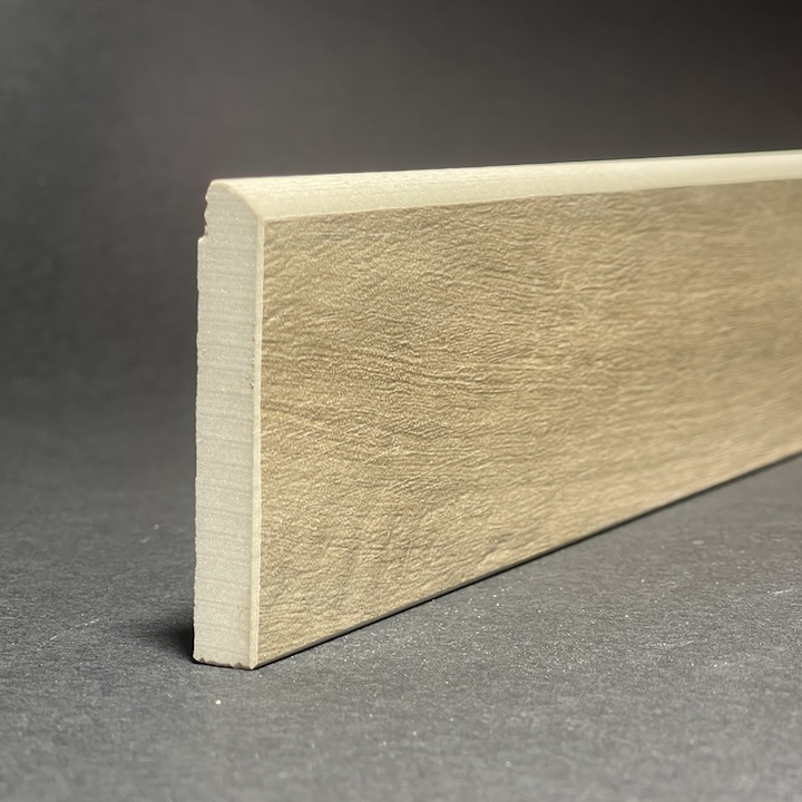 Plinthe en Porcelaine Bois de Noyer H.6cm X L.119.5cm