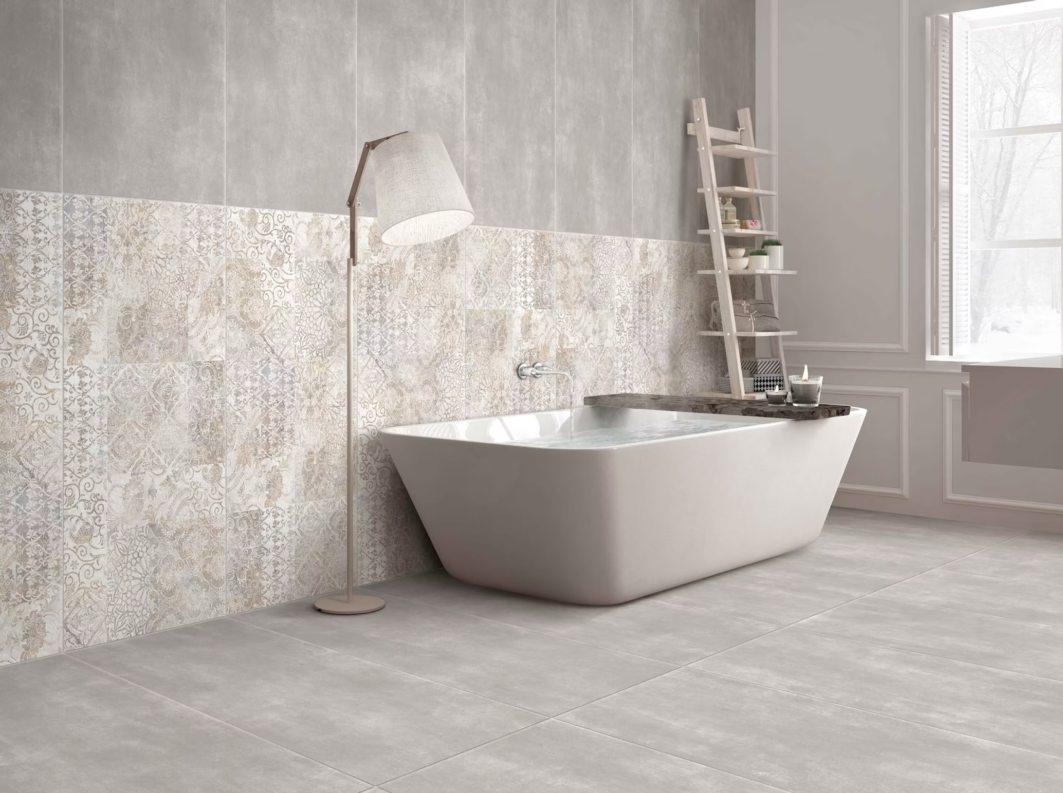 Grès Cérame Effet Béton Urban Chic Gris Perle 60x60 - CEGP-0007