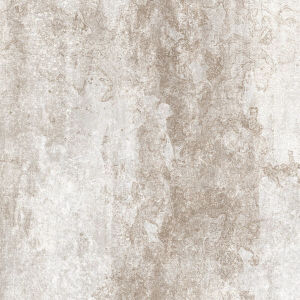 Carrelage en porcelaine effet métal oxydé blanc antidérapant 60X60 - Efwe040