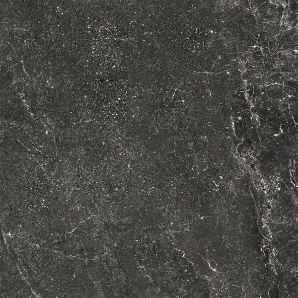 Carrelage Porcelaine Effet Pierre Veiné Noir Antidérapant 60X60 - Ewbe1334