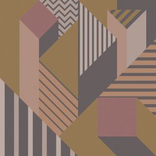 Abk Wide & Style Fl.Perspective Brown   90X90 - 60006130