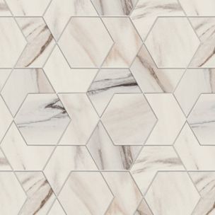 Mosaïque Atlas Concorde Marvel Dream Bianco Fantastico Hex Lapp. 25.4X29.6 - AOVY