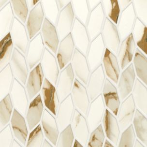 Mosaïque Atlas Concorde Marvel Shine Calacatta Imperiale Twist Shiny 30.5X30.5 - A4WN