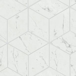 Mosaïque Atlas Concorde Marvel Stone Carrara Pure Esagono Lapp. 30X35 - AS2J