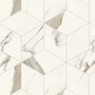 Mosaïque Atlas Concorde Marvel X Calacatta Sublime Esagono Silk 30X35 - AF8M
