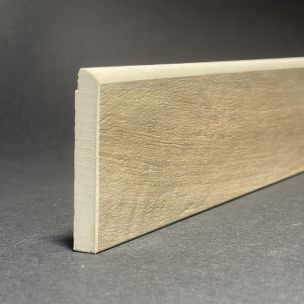 Plinthe en Porcelaine Bois de Noyer H.6cm X L.119.5cm