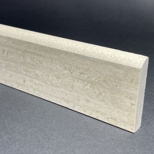Plinthe En Porcelaine De Soie Travertino H.6,3cm X L.89,5cm