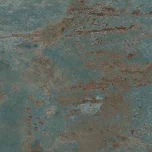 Carrelage Porcelaine Effet Métal Oxydé Vert 80X80 - Efjo054