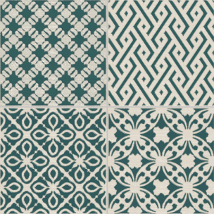Elios Clay Pattern Ocean 10X10 - 00G1D55