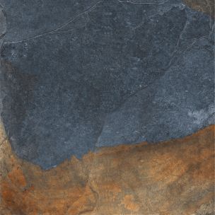 Carrelage Porcelaine Effet Pierre Ardoise Multicolore 20mm R11 60X120 - Epeb1158