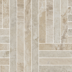 Mosaic La Fabbrica Ava Deep Stone Stick Beige Nat Ret 30x30 - 204104