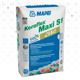 Mapei Keraflex Maxi S1 White C2TES1 - Adhésif pour Carrelage (25kg sac)