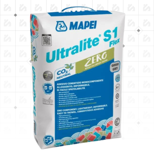 Mapei Ultralite S1 Flex Zero White - Adhésif pour Carrelage (15kg sac)