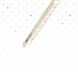 Profils Progress Profiles Proterminal h.6mm Aluminium Peint Pierre Ciment Blanc 2,7ml