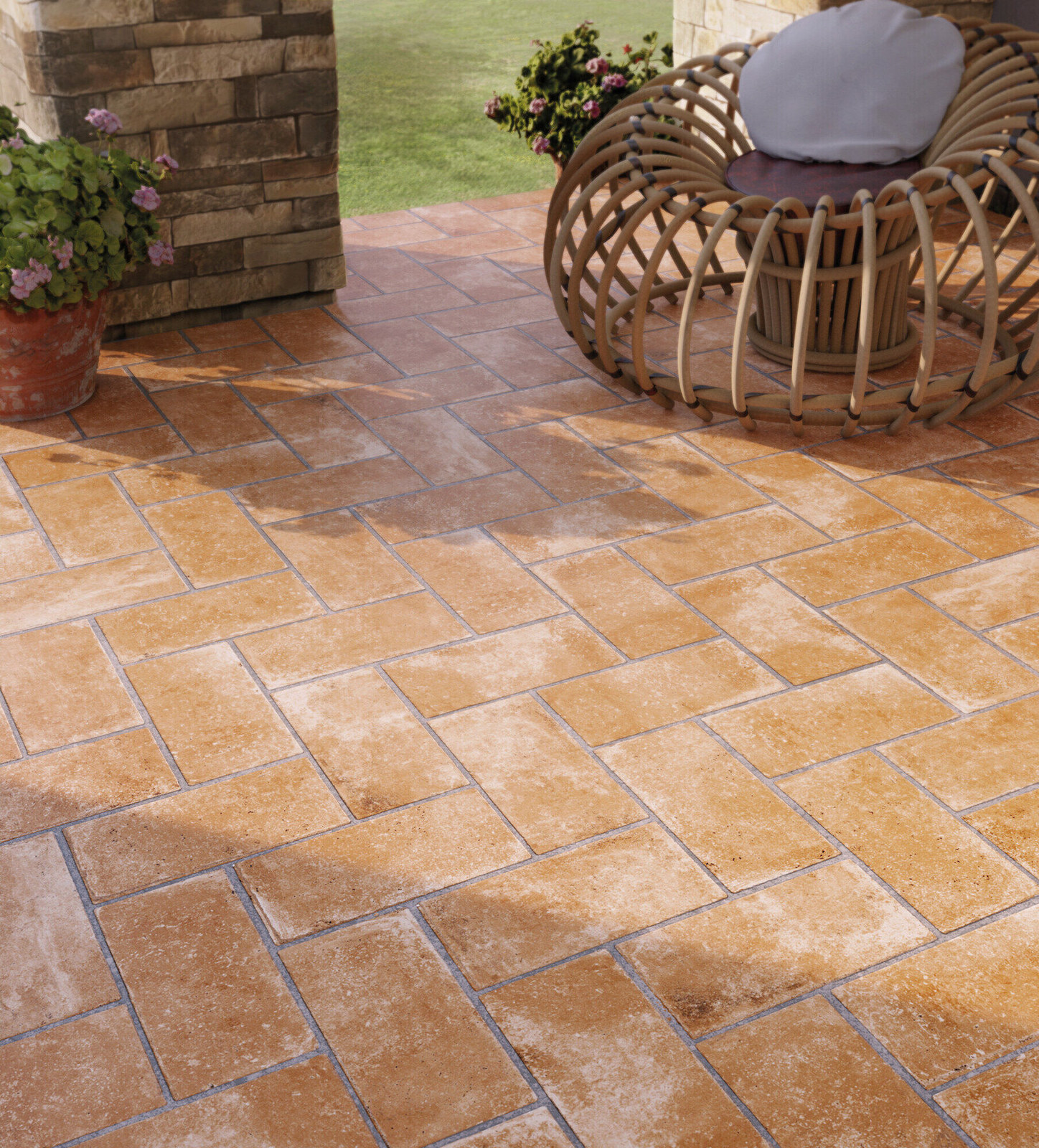 Carrelage Porcelaine Antidérapant Effet Terre Cuite Marron 15X30 - Eaar1468