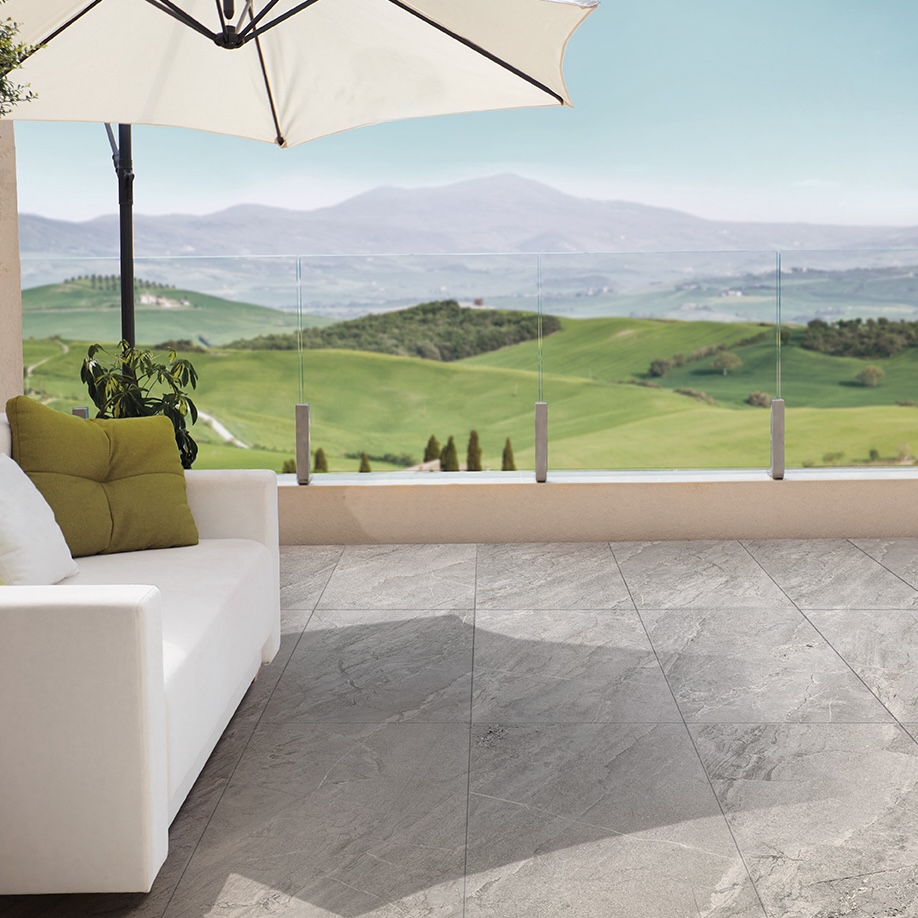 Carrelage Porcelaine Effet Pierre Jérusalem Gris 20mm R11 60X120 - Eagy975