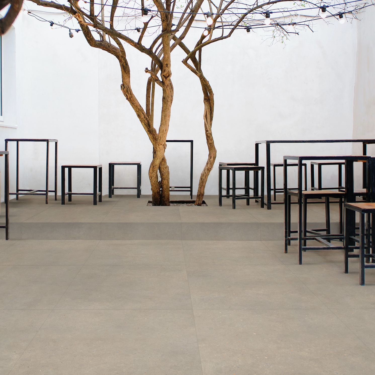 Carrelage Antidérapant Effet Béton Beige 60X60 - Ebbm008