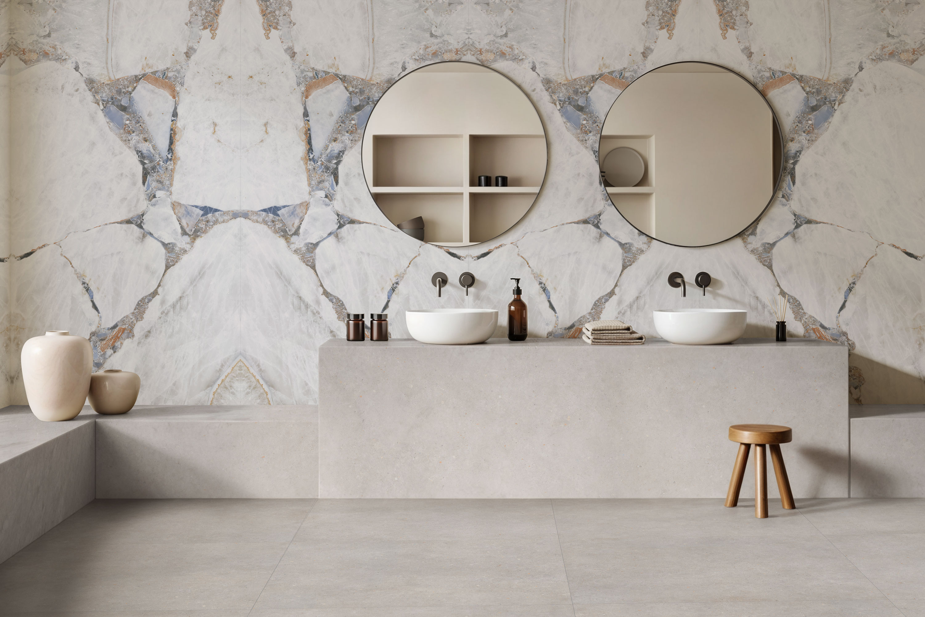 Carrelage Porcelaine Effet Marbre Précieux Blanc Mat 60X120 - Ebrp194