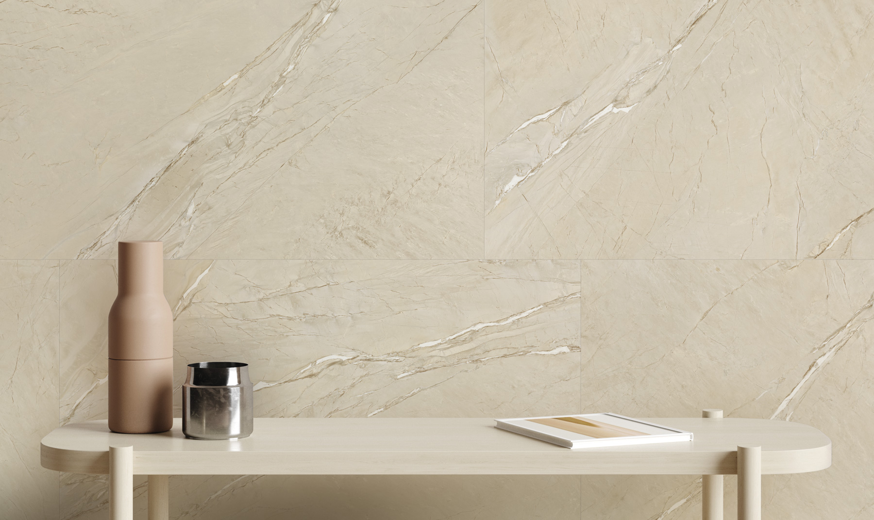 Carrelage Porcelaine Effet Grès Beige Mat 60X120 - Ecbe222