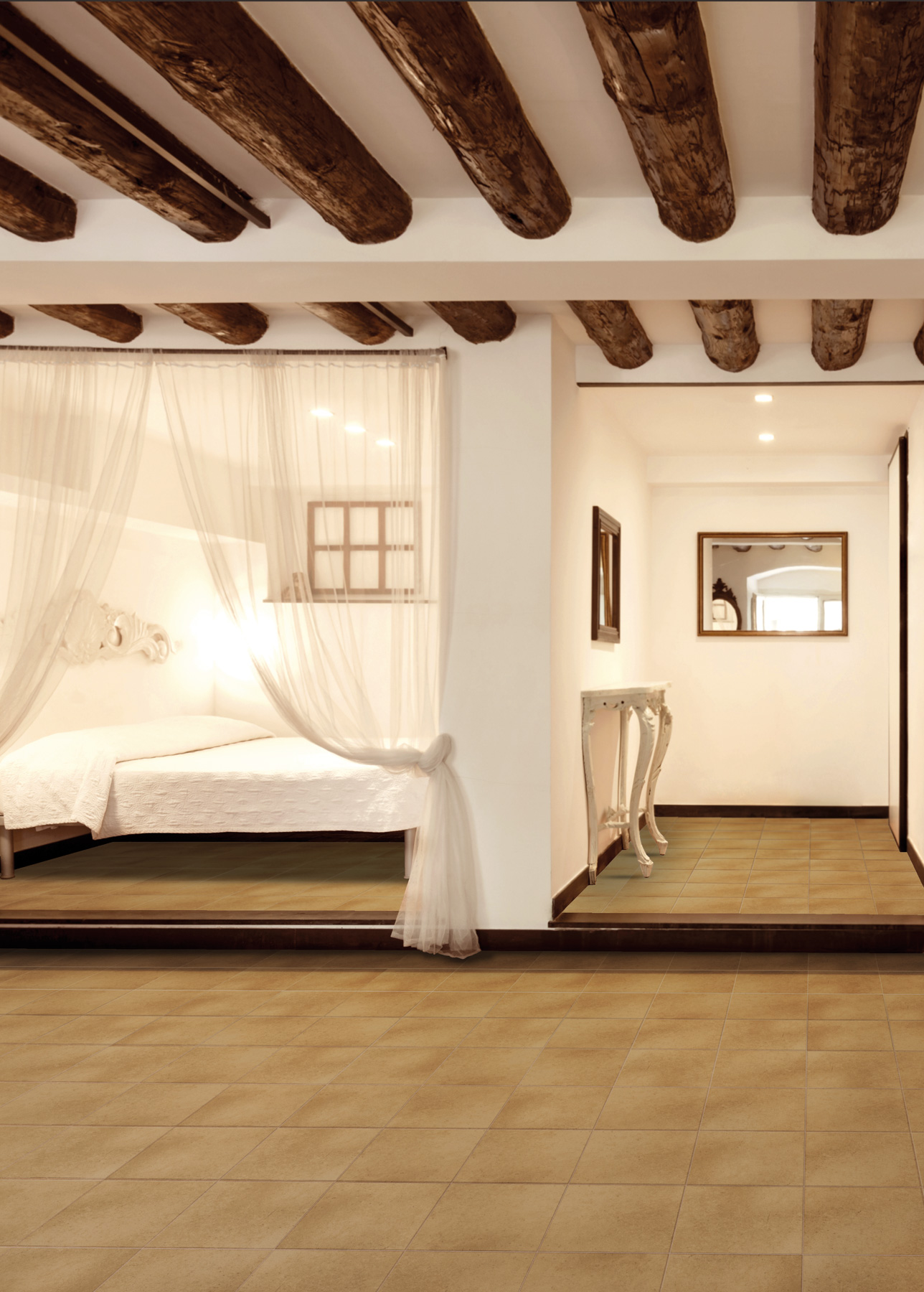 Carrelage Porcelaine Effet Terre Cuite Antique Beige Naturel 30X30 - Eceo1470