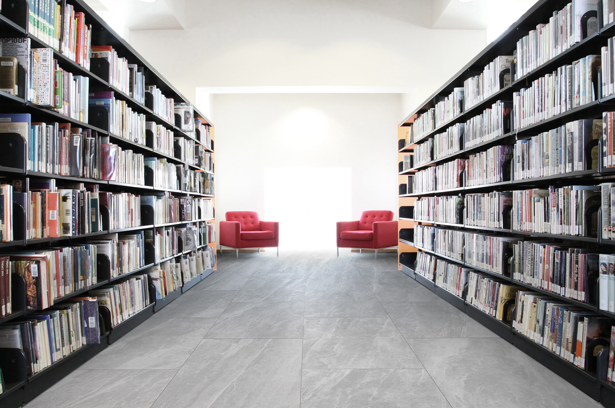 Carrelage Porcelaine Effet Marbre Raffiné, Gris Clair Mat 60X120 - Ecor805