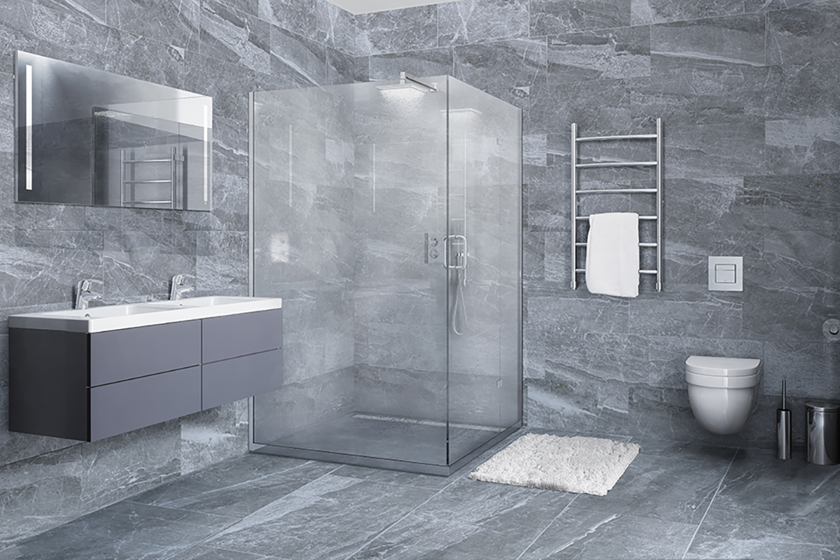 Carrelage Porcelaine Effet Marbre Raffiné Gris Mat 60X60 - Ecpo813