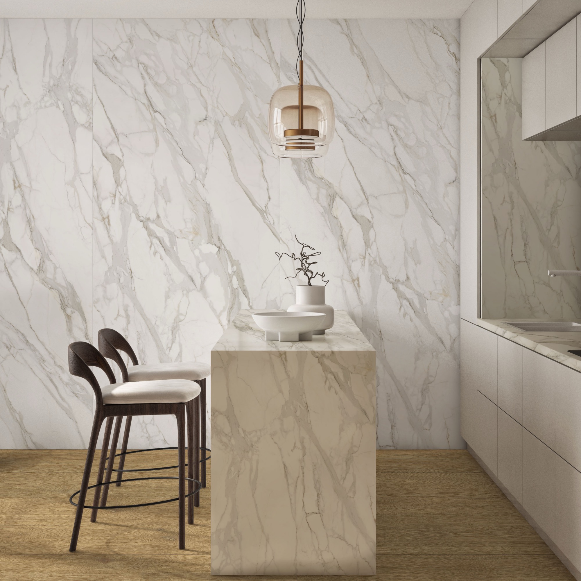 Calacatta Carreau Cérame Effet Suprême Mat Rt 120x120 - ECSO1539