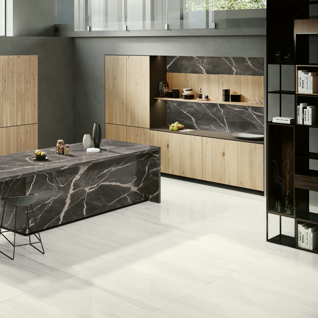 Carrelage Porcelaine Effet Marbre Dolomite Mat 30X60 - Edoe822