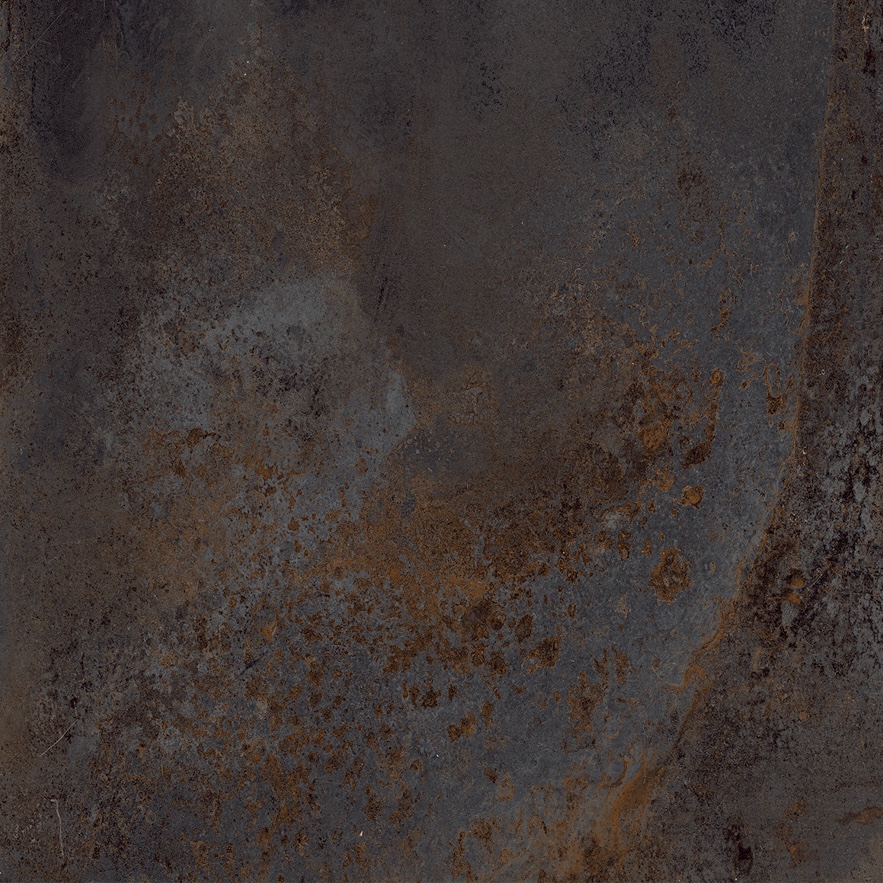 Carrelage Porcelaine Effet Métal Oxydé Noir 20mm R11 60X120 - Efbk434