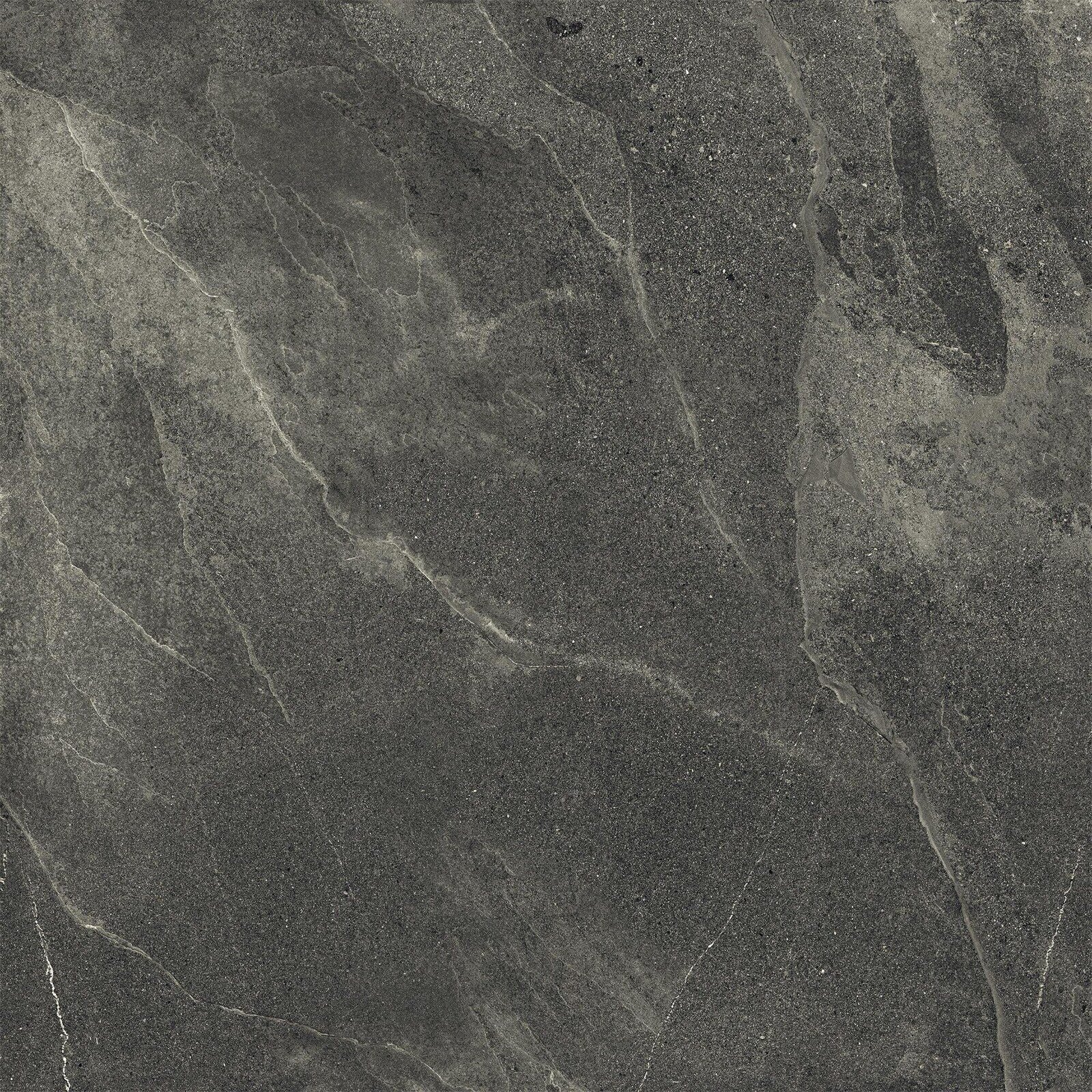 Carreau de porcelaine effet pierre Delicato Noir 120x120 - EI6042