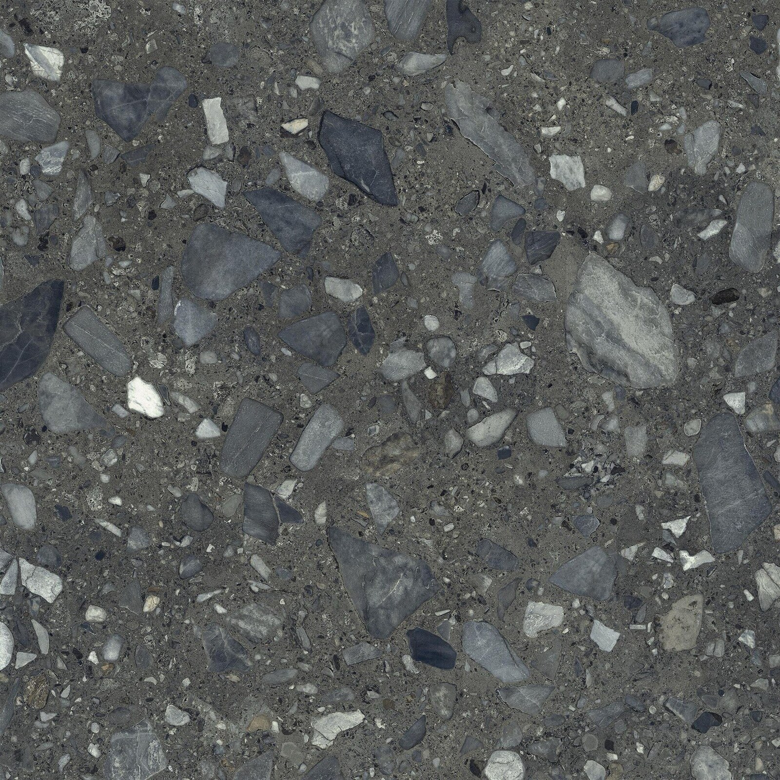 Grès cérame effet pierre classique Ceppo di Gré noir 120x120 - EI6073