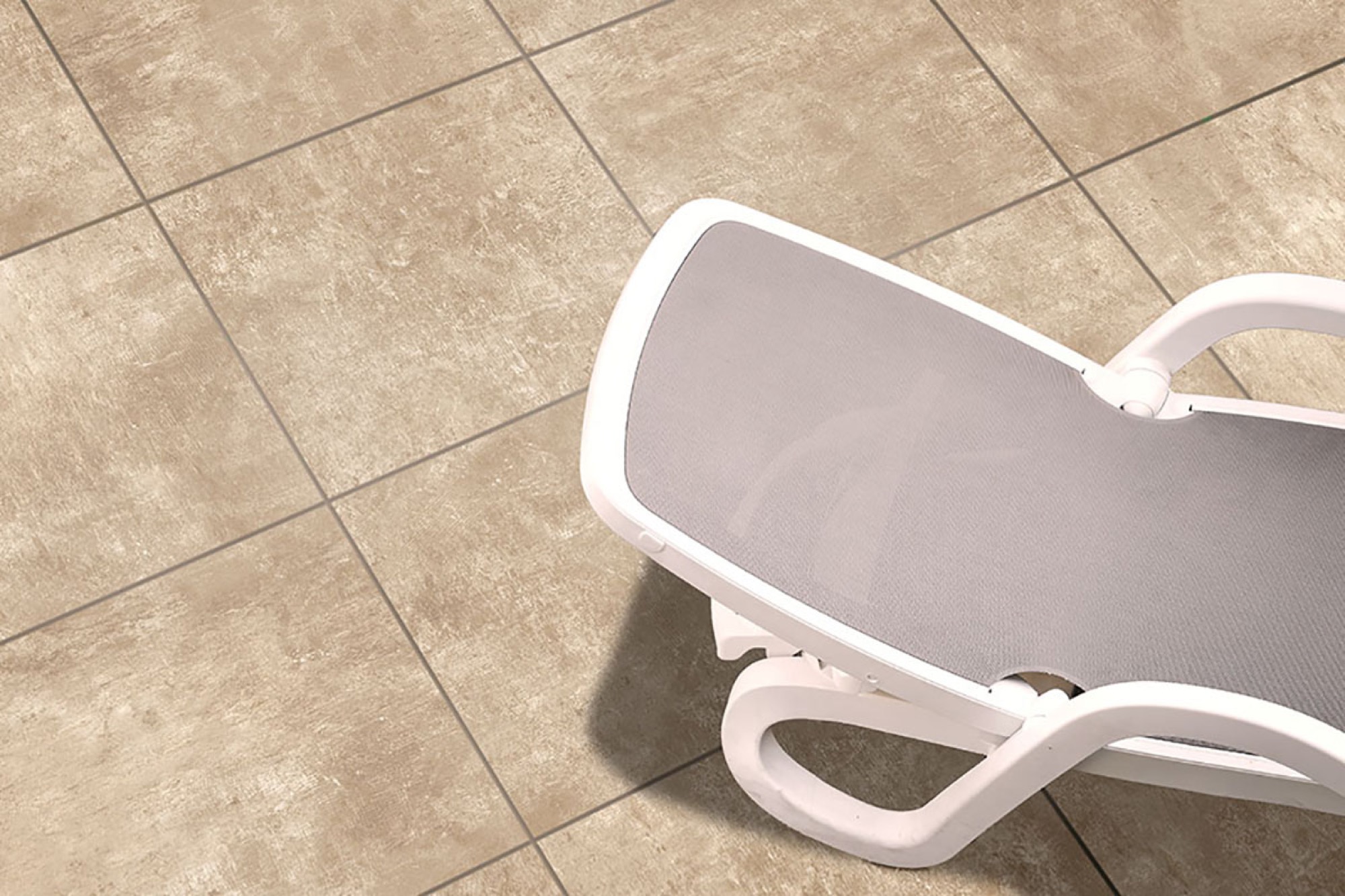 Carrelage Porcelaine Effet Résine Beige 80X80 - Elte069