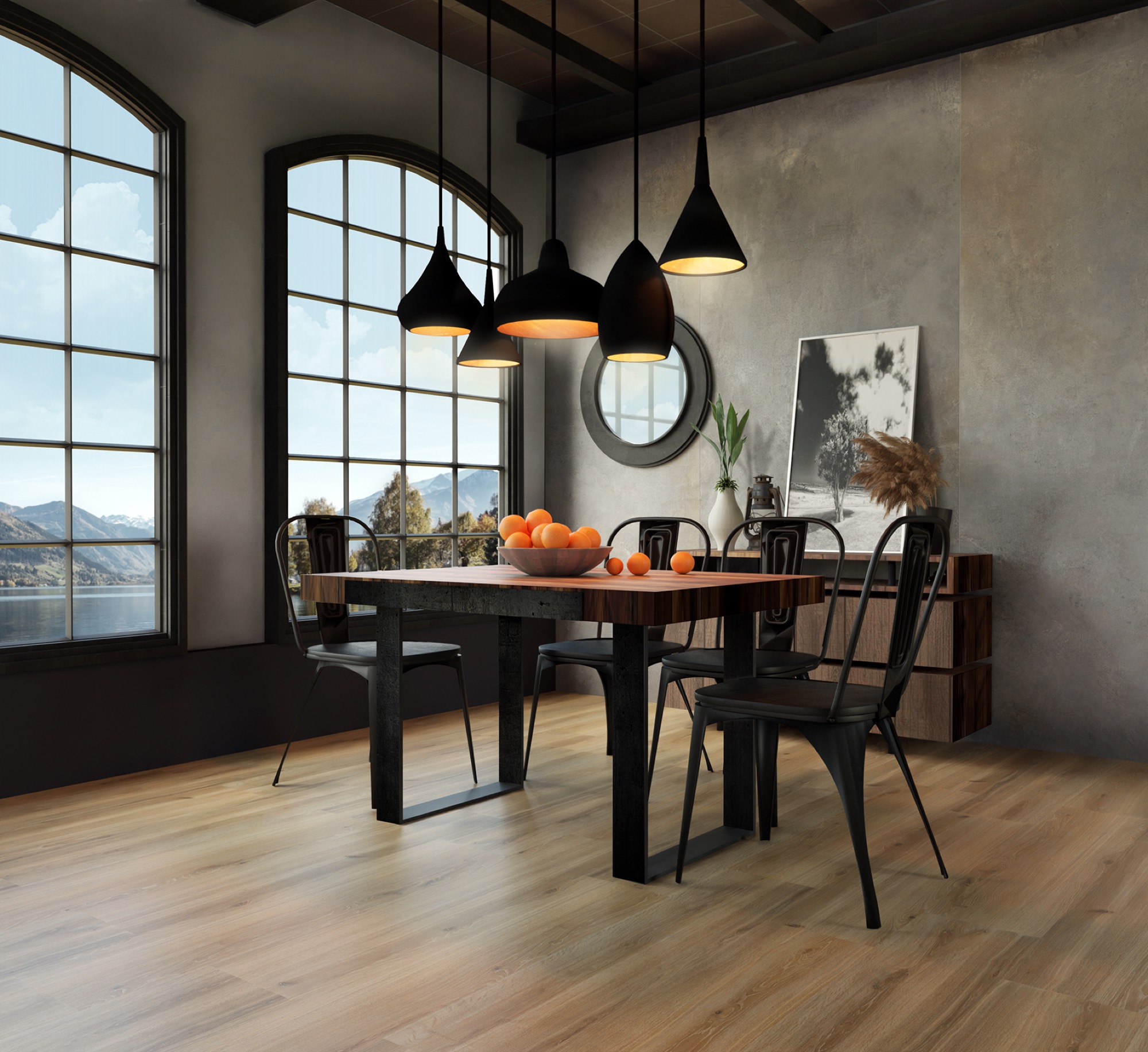 Carrelage Porcelaine Effet Béton Métallisé Gris Foncé 60X60 - Emdg522