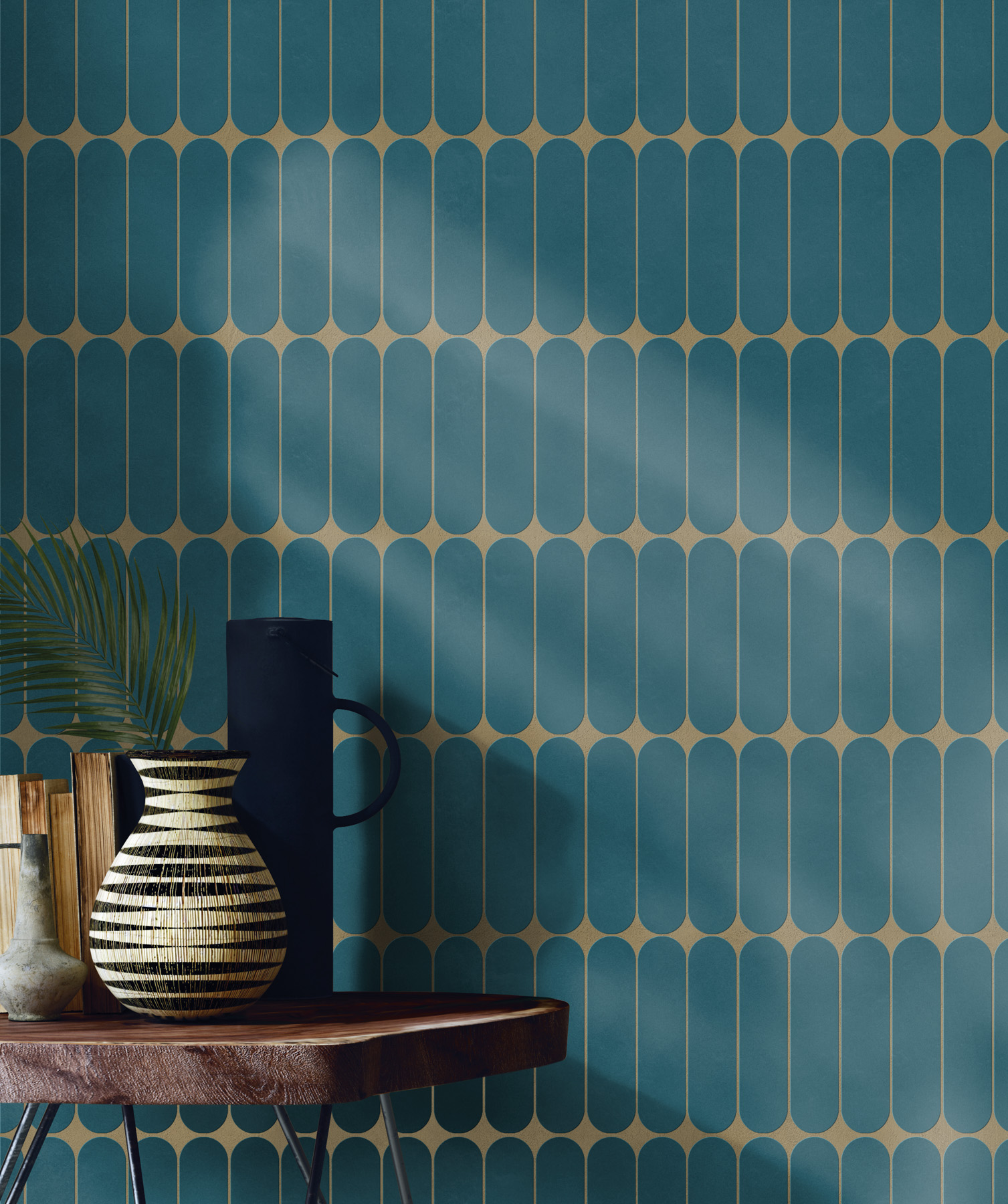 Carrelage Porcelaine Effet Béton Couleur Bleu 60X60 - Emhe609