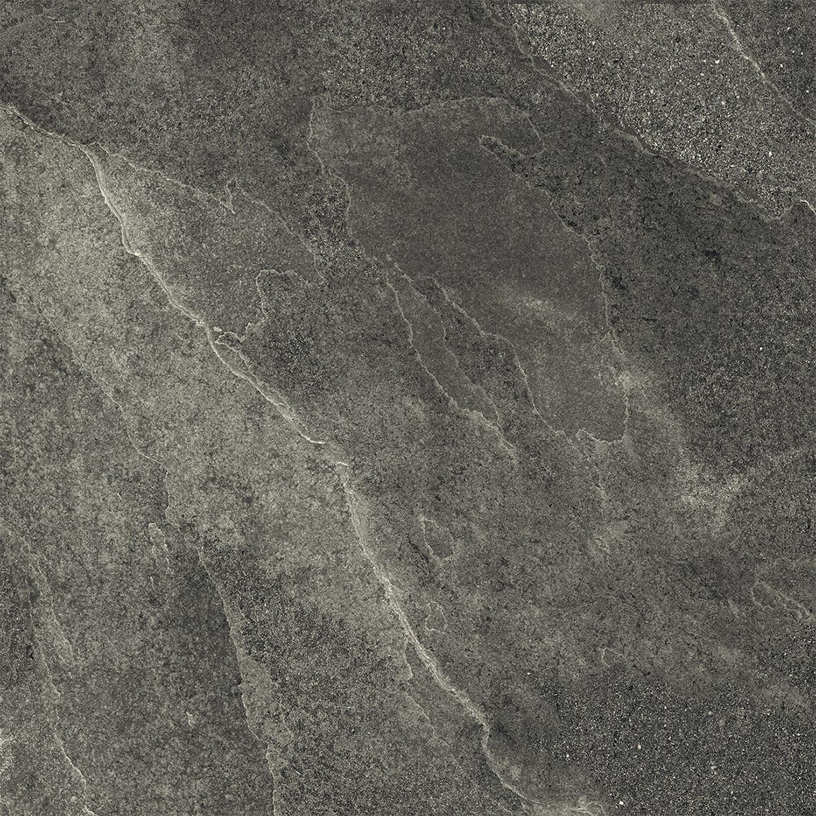 Dalle de sol extérieure effet pierre Delicata antidérapante R11 noire 60x60 - EO7022