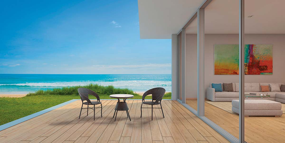 Carrelage Porcelaine Effet Bois Brut Beige 20mm R11 30X120 - Epbe1405