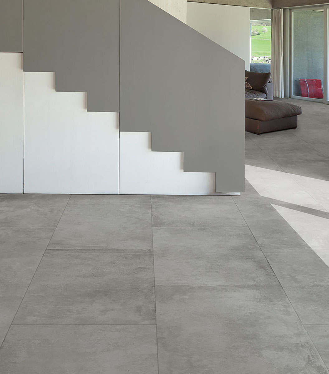 Antidérapant Grès Cérame Effet Béton Ciré Fumée 60X120 - Epse659