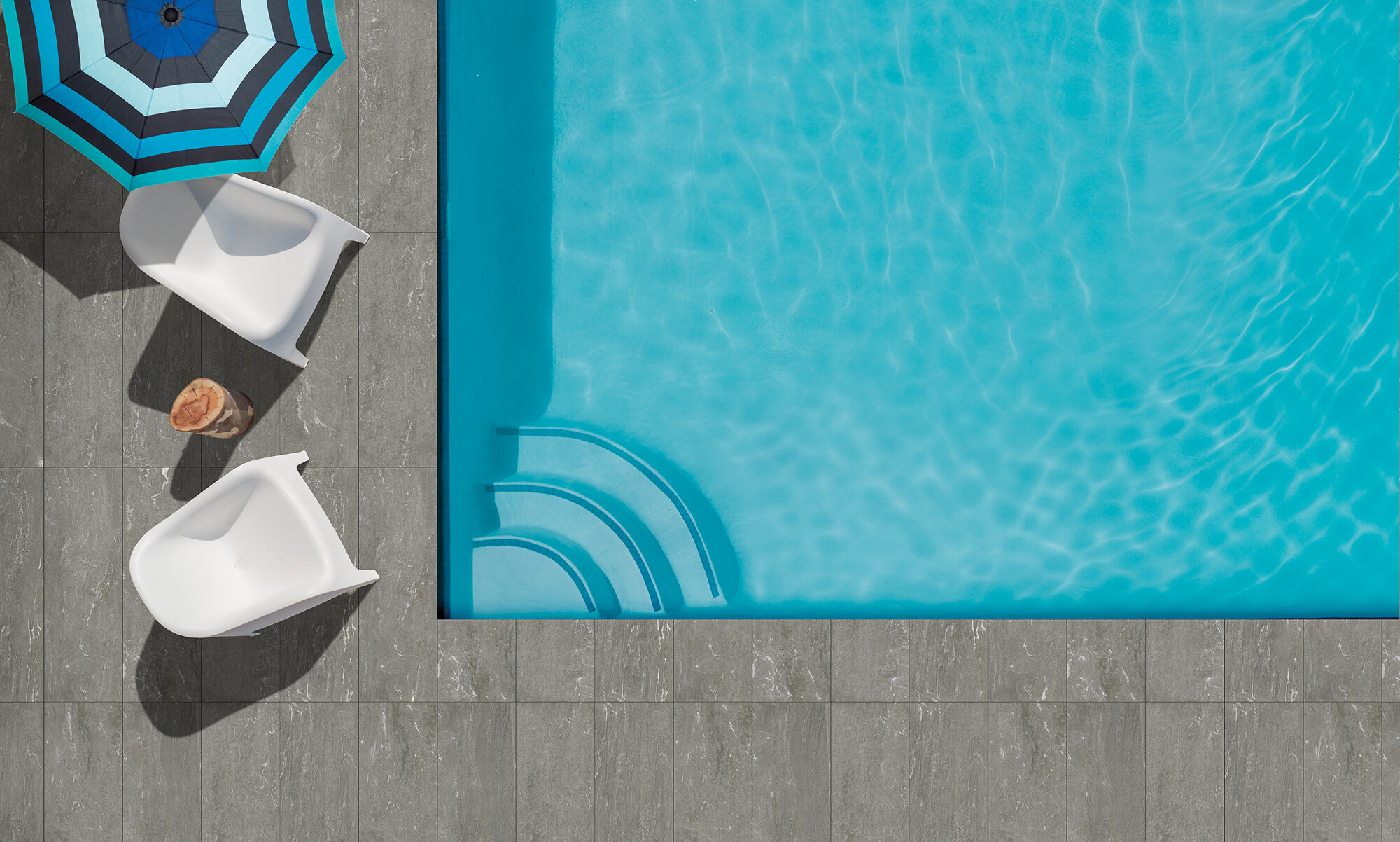 Carrelage Porcelaine Effet Pierre Élégant Gris Foncé 20mm R11 60X60 - Epvg1179