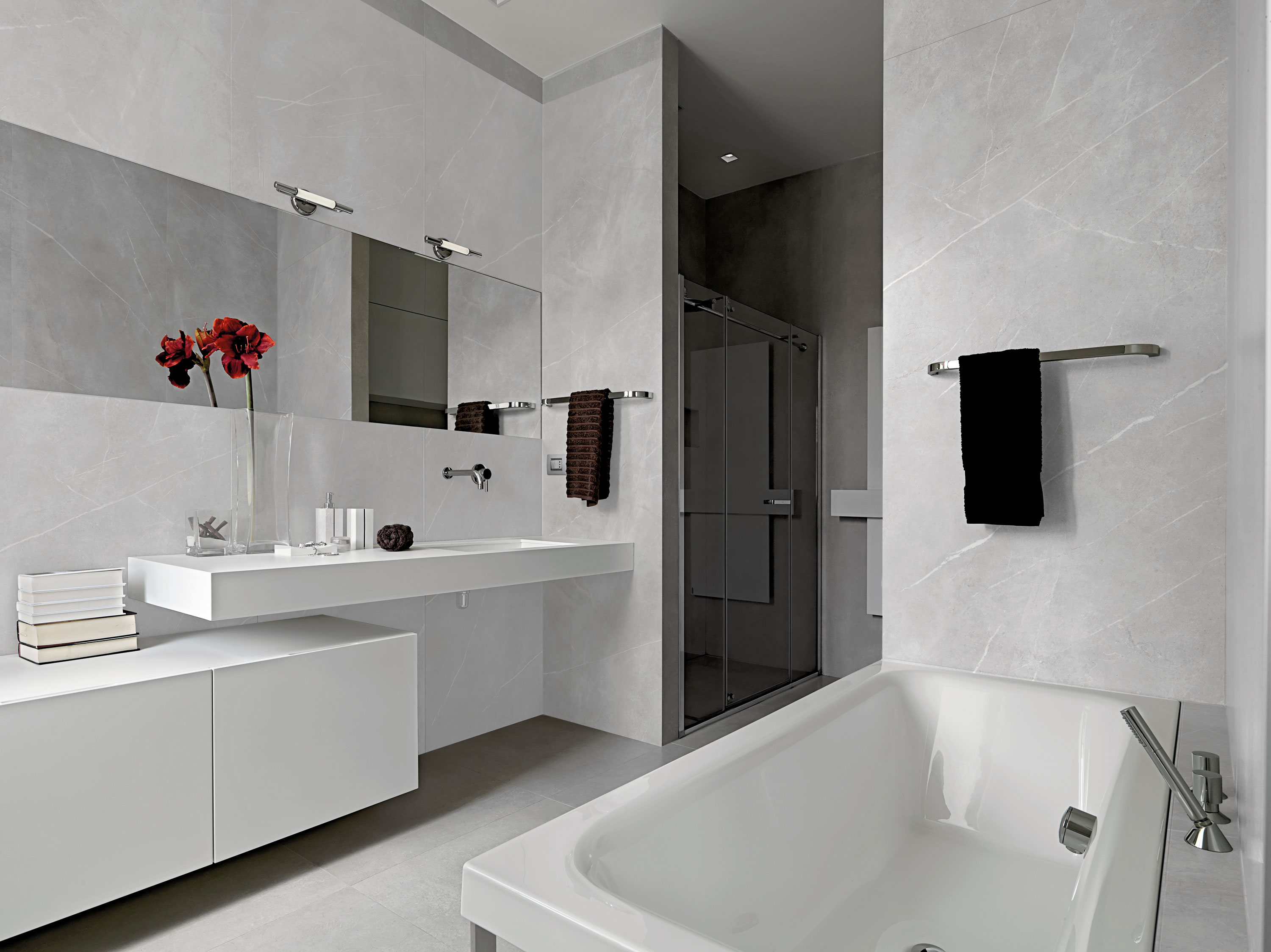 Carrelage Porcelaine Effet Marbre Royal Blanc Poli 60X120 - Epyw164