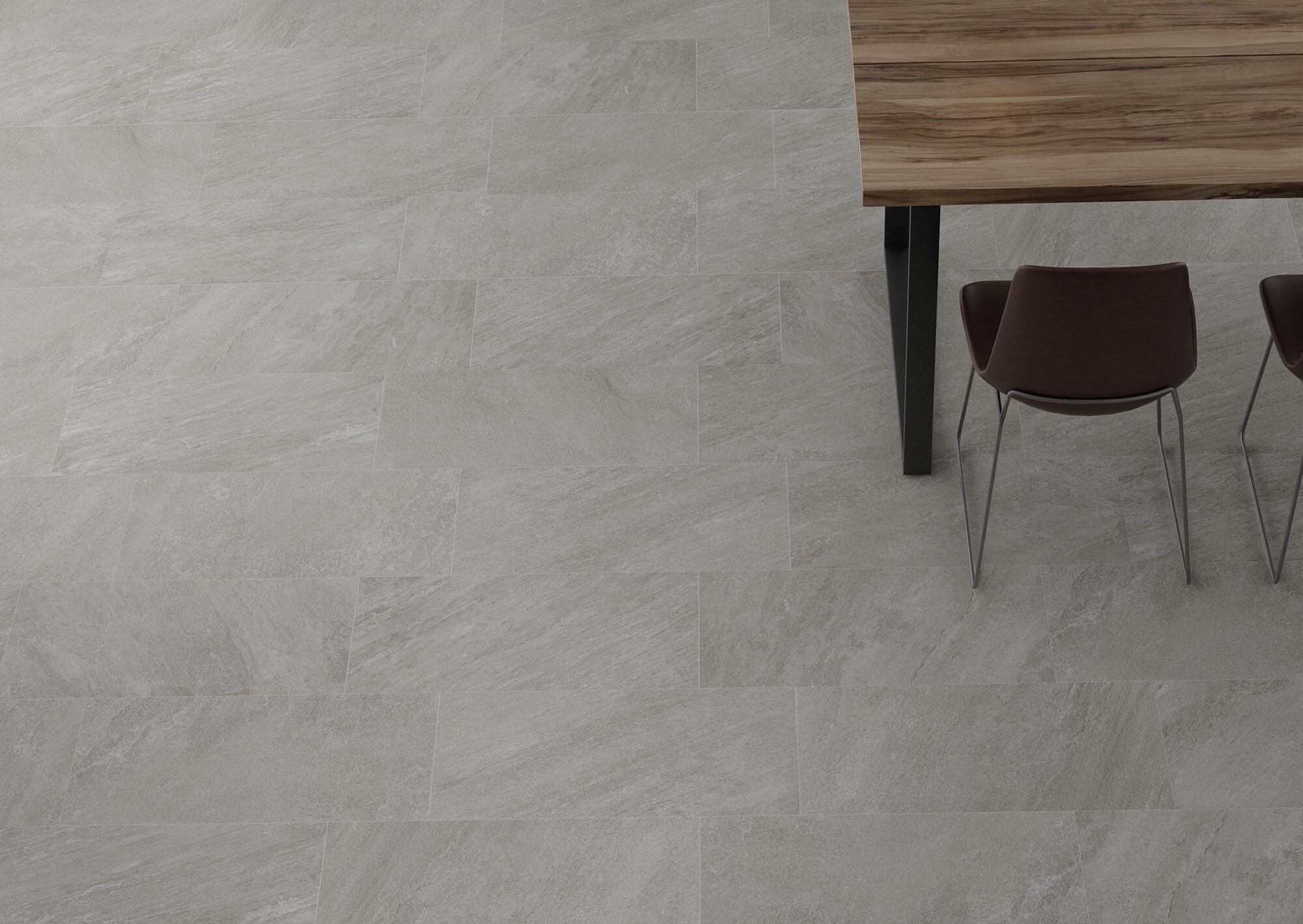 Carrelage Porcelaine Effet Pierre Grise 30X60 - Ereg1198