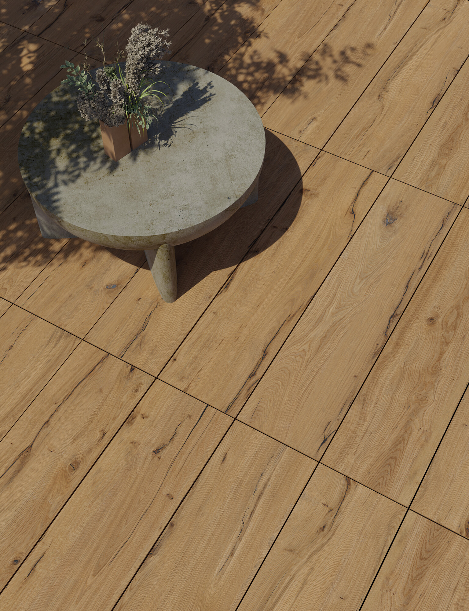 Carrelage Porcelaine Effet Bois Antique Chêne Antidérapant 30X120 - Errp289