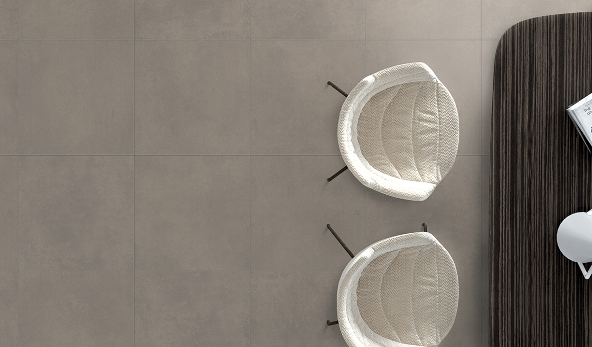 Carrelage Porcelaine Effet Résine Spatule Marron 80X80 - Esce717