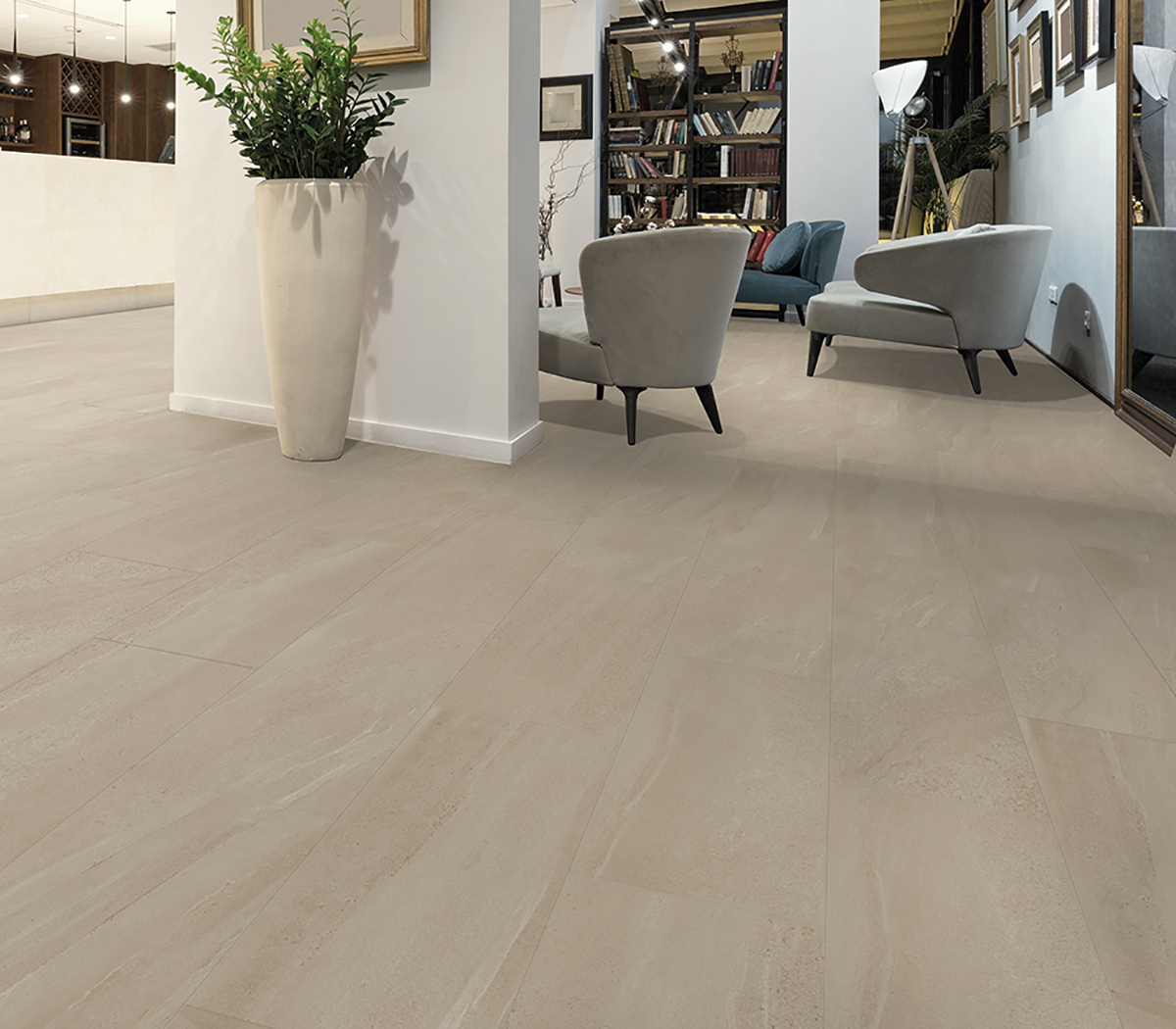 Carrelage Porcelaine Gris Clair Effet Pierre Raffiné 30X60 - Esfa1266