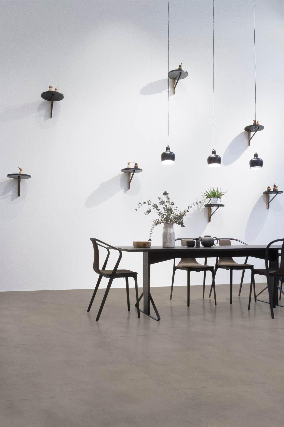 Carrelage Porcelaine Effet Résine Spatulé Gris Foncé 120X120 - Esfo706