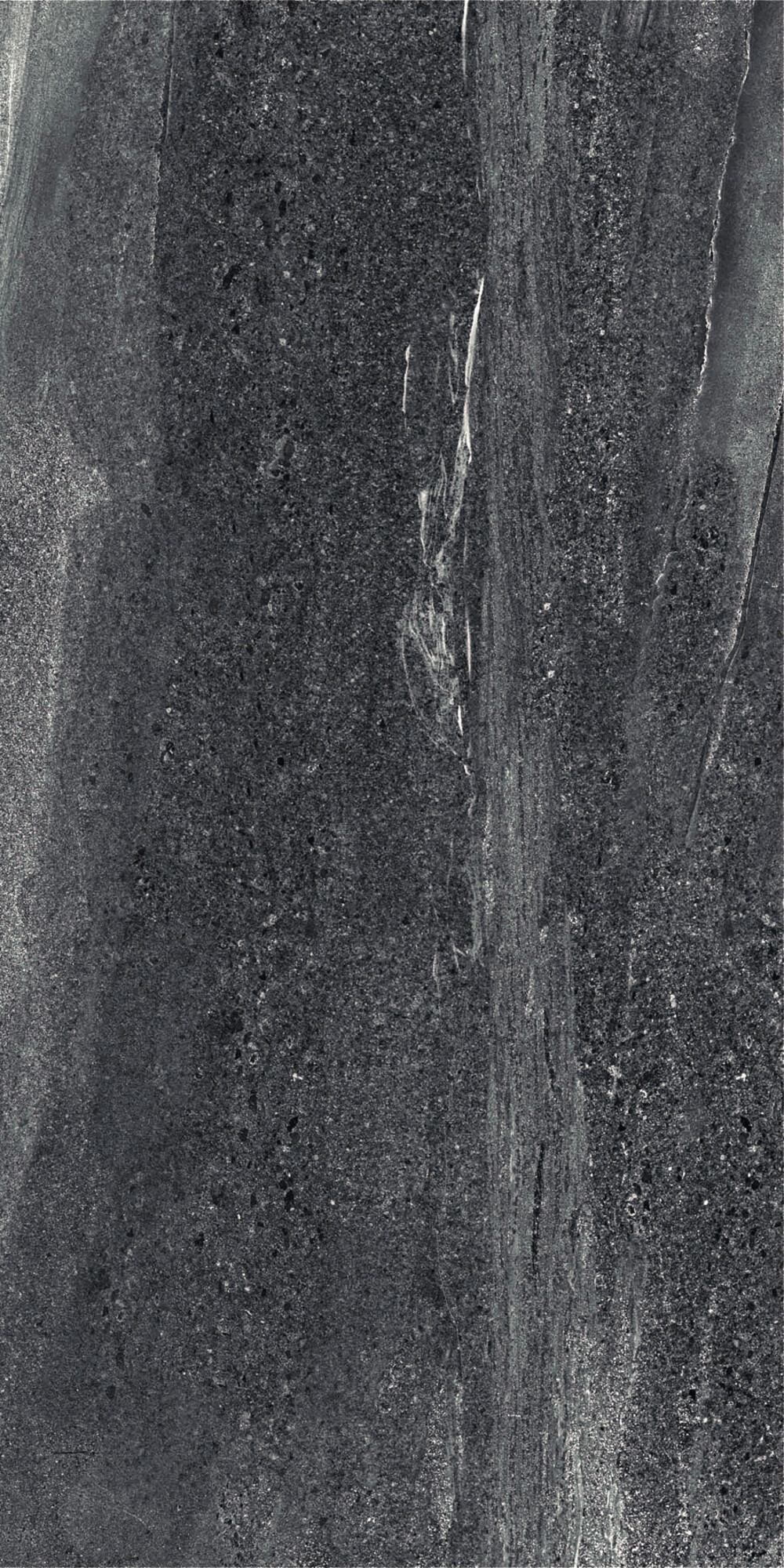 Carrelage Porcelaine Antidérapant Noir Effet Pierre Raffinée 60X120 - Esna1246